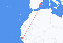 Flights from Bissau to Ibiza