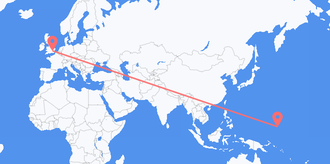 Flights from Micronesia to the United Kingdom