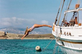 Croisière d'une journée complète au départ de Corfou dans un bateau en bois classique, baignade et barbecue