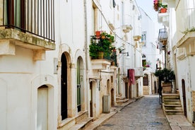 Photo of nice scenic city scape in Monopoli, province of Bari, Italy.