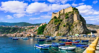 Photo of the city of Scilla in the Province of Reggio Calabria, Italy.