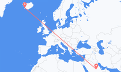 Vuelos de Riad, Arabia Saudí a Reikiavik, Islandia