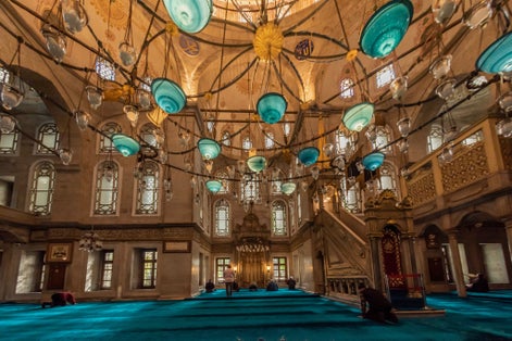 Eyüp Sultan Mosque is a mosque in Eyüpsultan, a district of Istanbul located on the shores of the Golden Horn, outside the Walls of Constantinople.