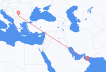 Flyg från Muscat till staden Niš
