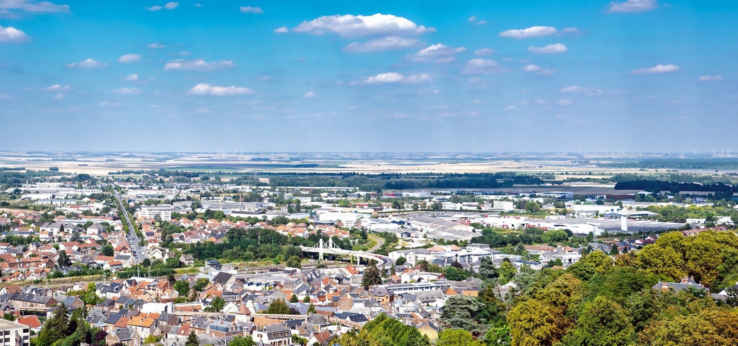 photo of view of Laon in Picardie, France, city panorama.