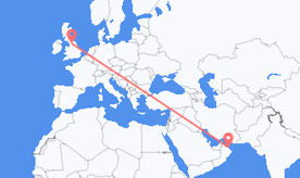 Vols d’Oman vers l’Angleterre