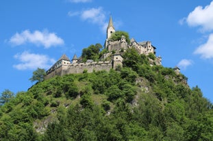 Village of Velden at lake Worther See in Carinthia,Austria.