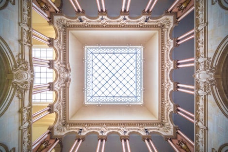 photo of inside Palais de Rumine Lausanne lookup in Lausanne ,Switzerland.