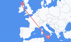 Flights from Malta to Northern Ireland