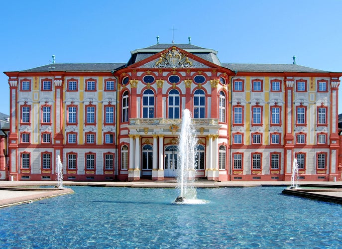 photo of view of Old castle in Bruchsal in Germany.