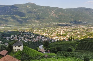 photo of panoramic view of Lana is a commune and a village in South Tyrol in northern Italy. It is situated in the Etschtal between Bolzano and Merano and at the entrance to the Ultental.