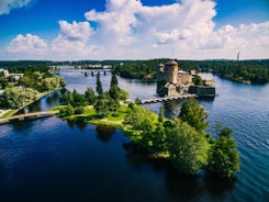 Photo of the town of Lappeenranta from the fortress Linnoitus.