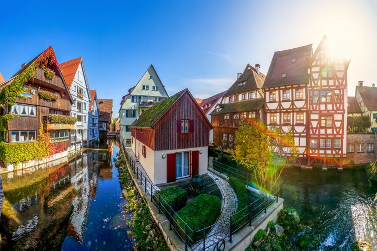 photo of view of Fishing district, Ulm, Baden-Württemberg, Germany.