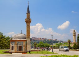 Konak Square view from Varyant. Izmir is popular tourist attraction in Turkey.