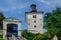 Photo of famous Lotrscak Tower in the old historic upper town of Zagreb, Croatia.