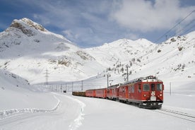 Tour Bernina Rode Trein en St. Moritz vanuit Milaan