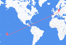 Flyrejser fra Rarotonga, Cookøerne til Pardubice, Tjekkiet