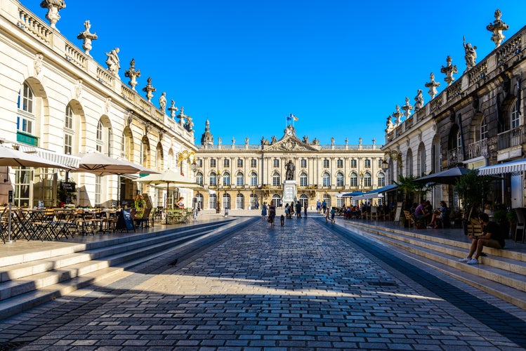 Photo of Stanislas place square, hotel de Ville in Nancy, Lorraine, France.