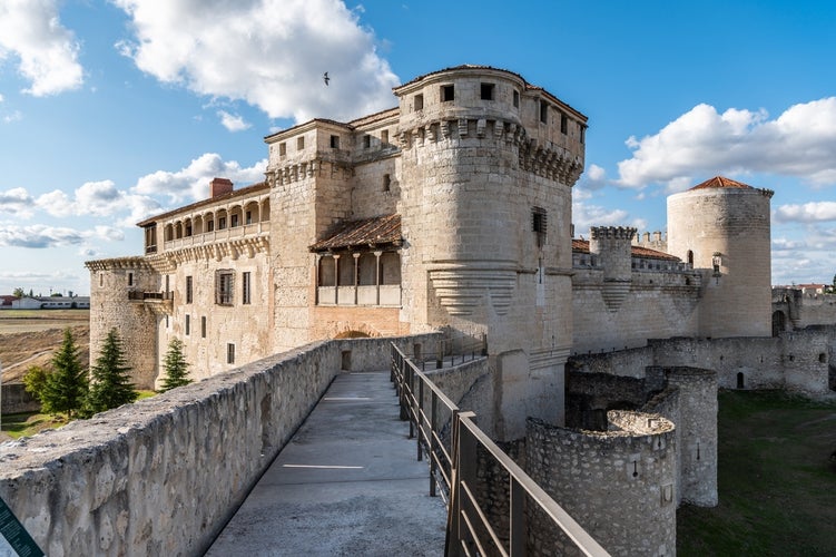 photo of view of Corridor to Cuellar Castle, Segovia, Spain.