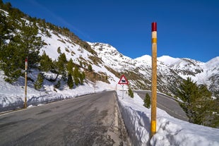 photo of Ordino Andorra morning view in winter.