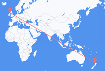 Loty z Auckland, Nowa Zelandia do Islay, Szkocja