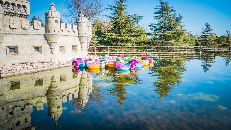 The beautiful Europa park in Torrejon De Ardoz, which is a city located in Madrid, Spain, Europe.