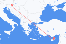 Flights from Zagreb to Larnaca