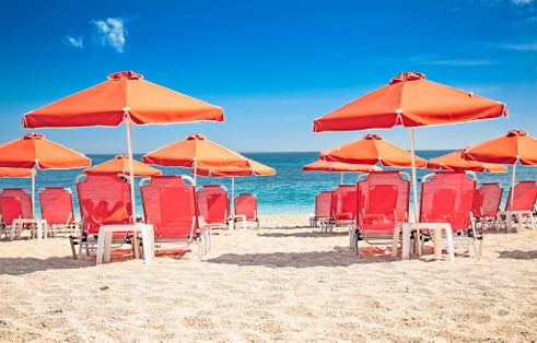 Photo of beautiful Valtos beach near Parga town of Syvota area in Greece.