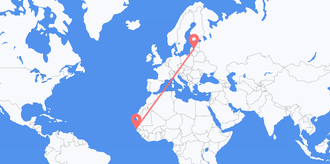the Gambia to Latvia