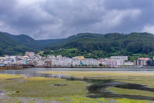 Photo of aerial view of Foz in Galicia Spain.