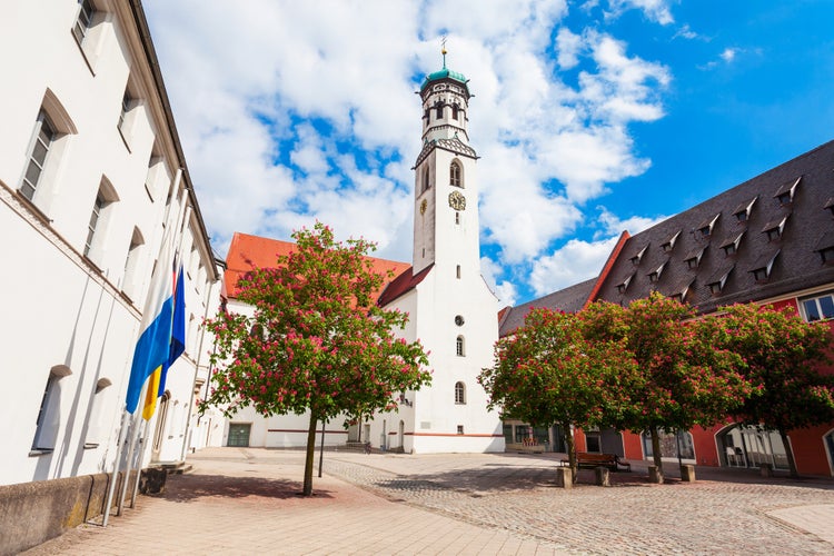 photo of Kreuzherrenkloster or Crucified monastery church in Memmingen. Memmingen is a town in Swabia in Bavaria, Germany.