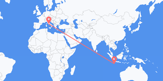 Flights from Christmas Island to Italy