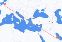 Flyreiser fra Hofuf, til Paris