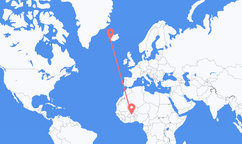 Vols d’Ouagadougou à Reykjavik