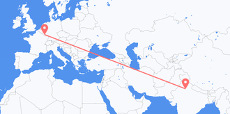 Flights from India to Luxembourg