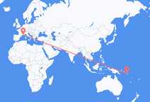 Flug frá Honiara til Marseille