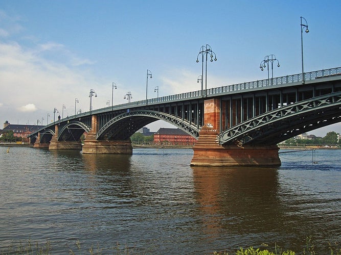 Photo of the Theodor Heuss Bridge Mainz , Germany.