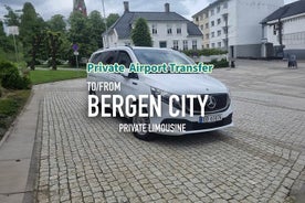 Privé-luchthaventransfer van Bergen van of naar de stad Bergen