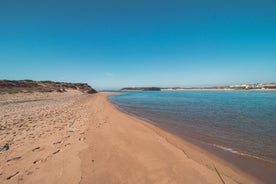 photo of an aerial view of Vila Nova de Milfontes, Alentejo Coast, Portugal.