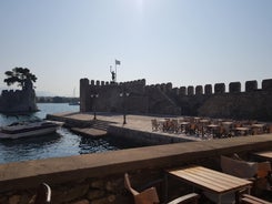 photo of the historic port of Nafpaktos is a town and a former municipality in Nafpaktia, Aetolia-Acarnania, West Greece.