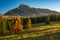 Photo of The High Tatras Mountains (Vysoké Tatry, Tatry Wysokie, Magas-Tátra), sunrise view with clear sky, view of Kriváň, Slovakia .