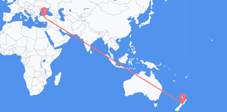 Flüge von Neuseeland nach die Türkei