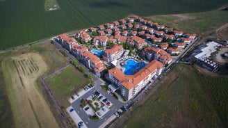 Photo of the sea resort Ravda on the Bulgarian Black Sea coast.