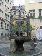 Photo of Tuebingen in the Stuttgart city ,Germany Colorful house in riverside and blue sky. 