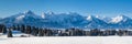 photo of panoramic landscape in region Allgäuer Hochalpen, Allgaeu in Bavaria at winter in Germany.