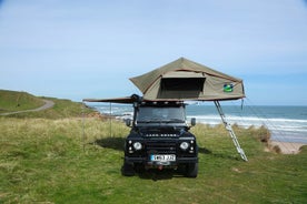 Vuokraa Land Rover Defender -matkailuauto Northumberlandiin ja sen ulkopuolelle