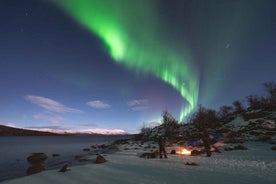 Abisko: Norðurljósa Ljósmyndunarferð með Kvöldverði