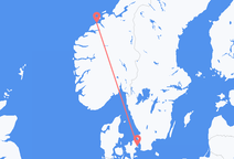 Vluchten van Kristiansund naar Kopenhagen