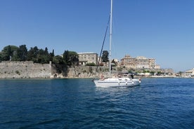 Croisière privée d'une demi-journée avec voilier à Corfou