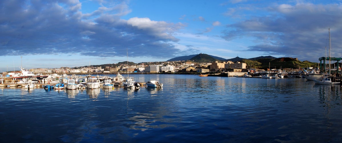 photo of Panorama of Pantelleria harbor in Italy.